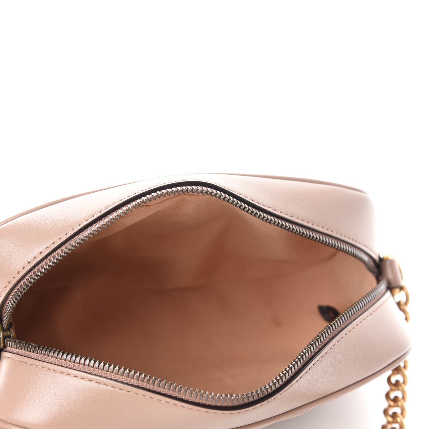 Gucci Calfskin Matelasse Small GG Marmont Chain Shoulder Bag Porcelain Rose 5 of 11