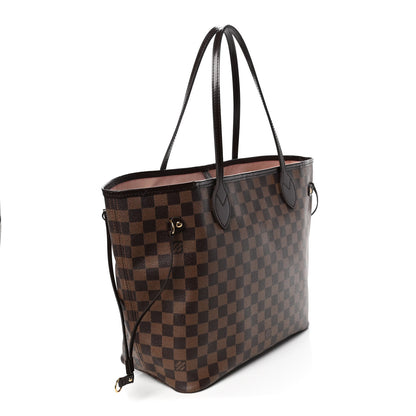 Louis Vuitton Damier Ebene Neo Neverfull MM Rose Ballerine 3 of 14