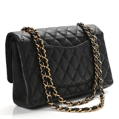 Chanel Caviar Quilted Medium Double Flap Black 3 of 15