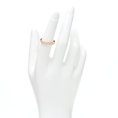 Damiani 18K Rose Gold Diamond Half Circle Band Ring 52 6 2 of 4