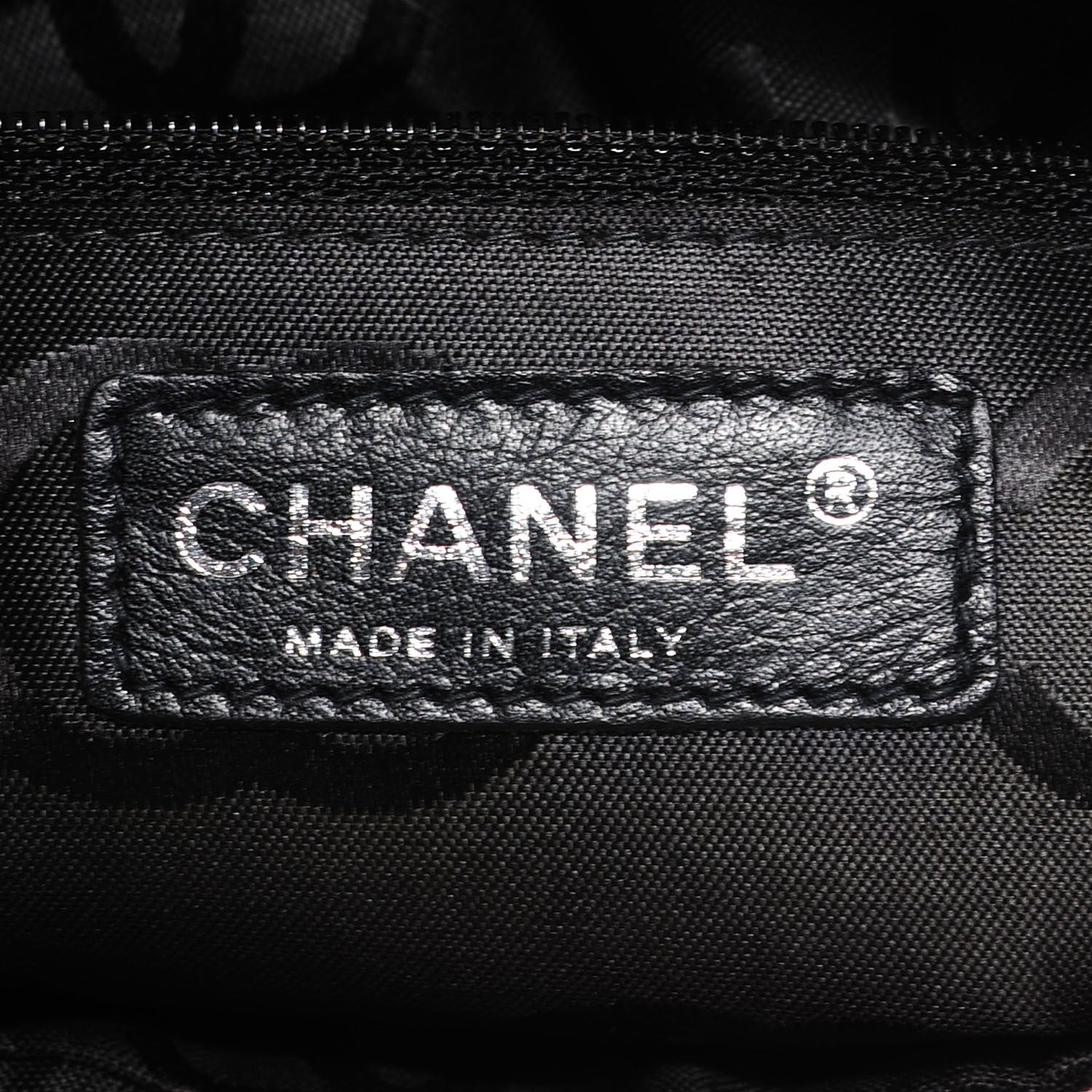 Chanel Calfskin Quilted Cambon Pochette Pink Black 5 of 7