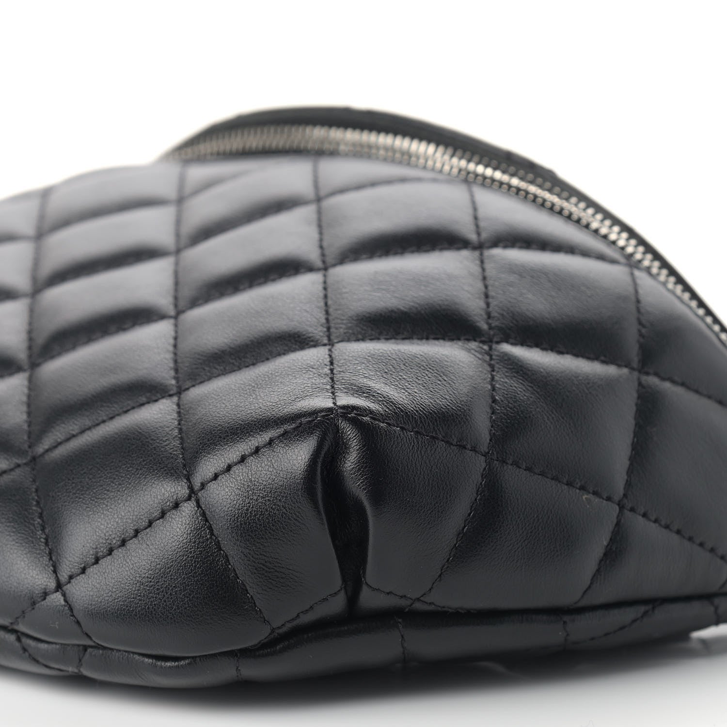 Chanel Lambskin Quilted Waist Belt Bag Black 9 of 9