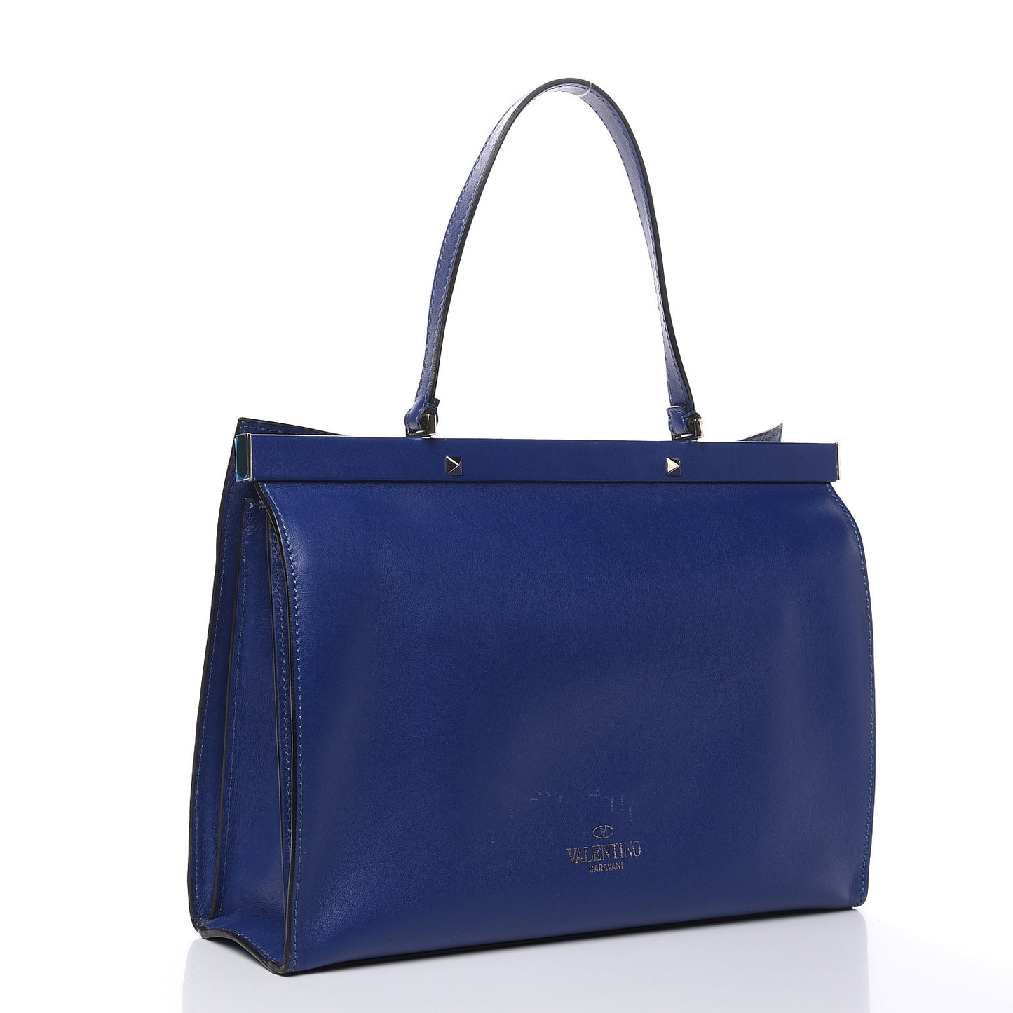 Calfskin Rockstud Frame Bag Blue