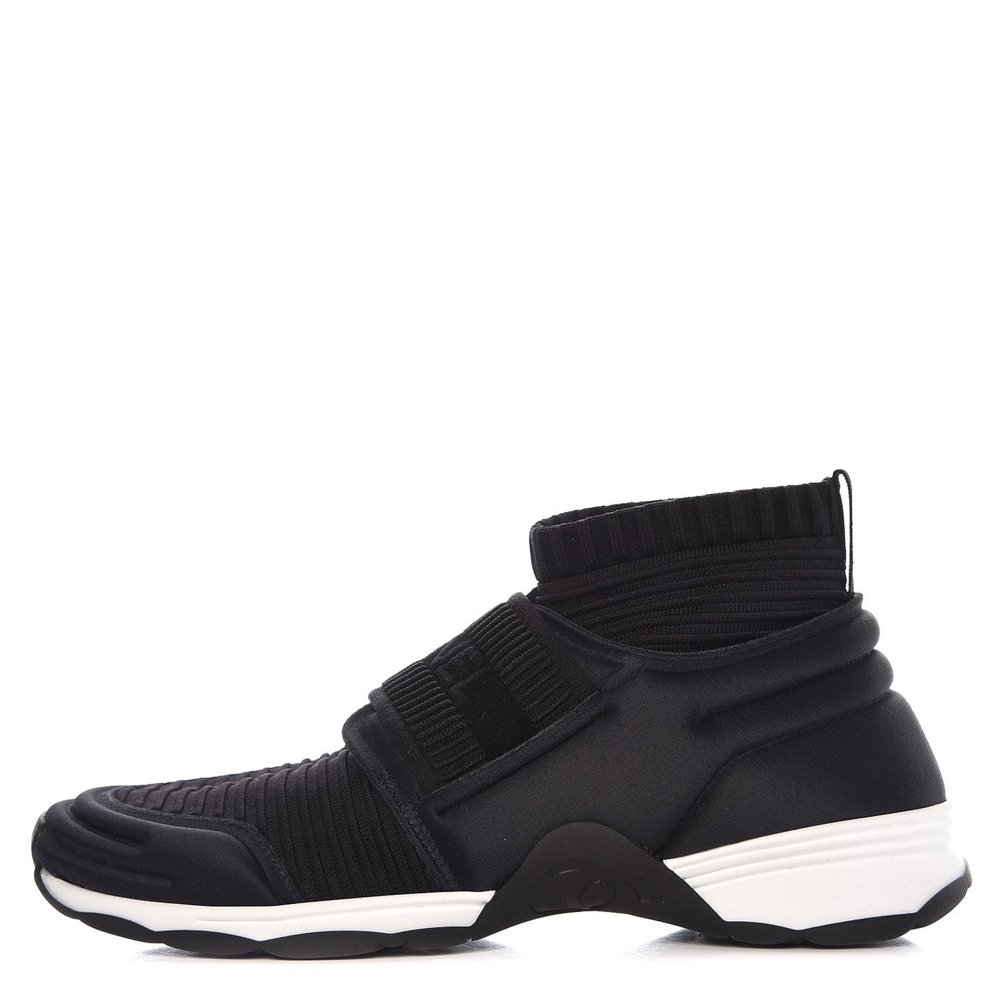 Stretch Fabric CC Sneakers 38 Black
