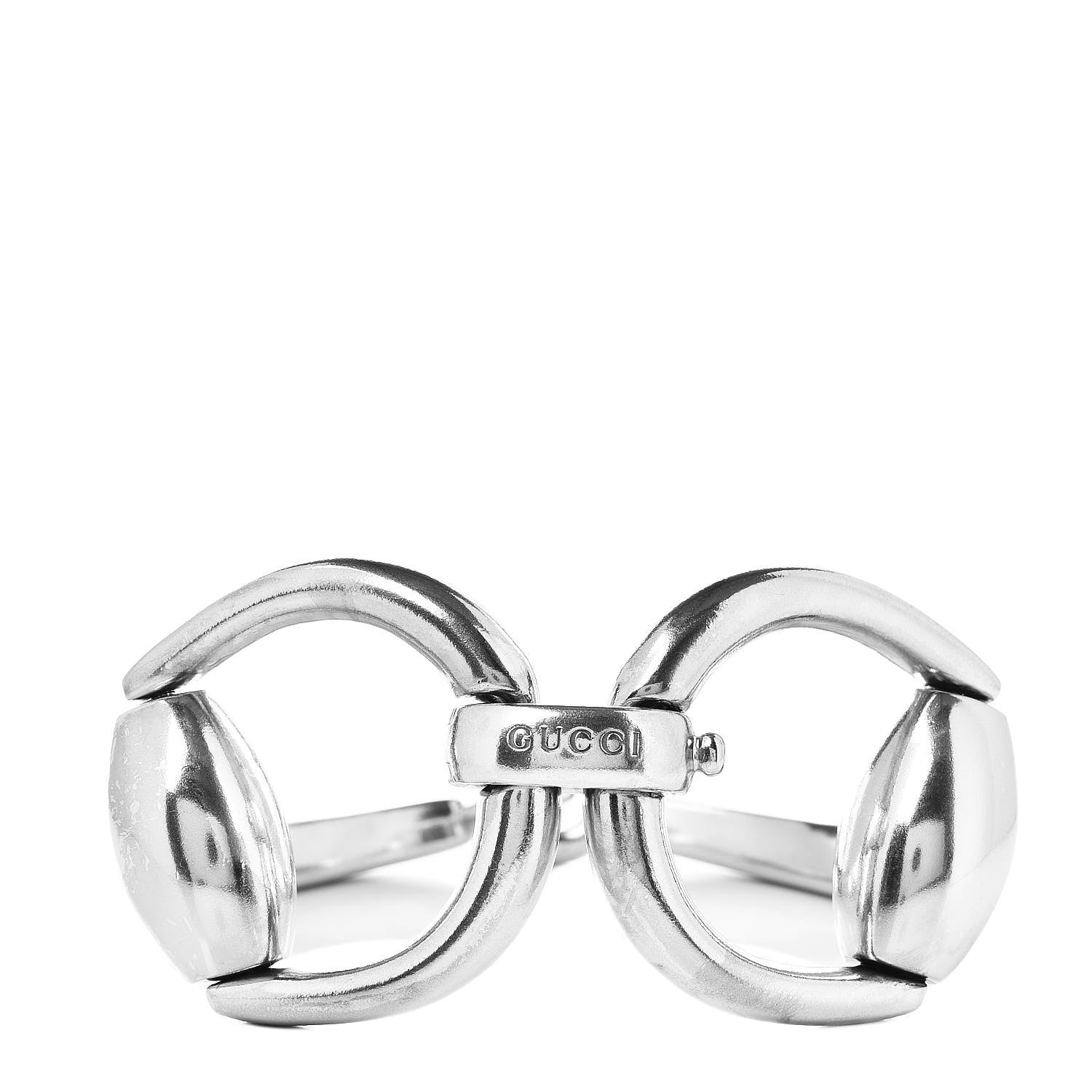 Gucci Sterling Silver Horsebit Bracelet 1 of 6