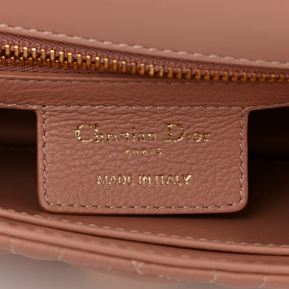 Christian Dior Grained Calfskin Cannage Small Caro Bag Rose De Vents 6 of 11