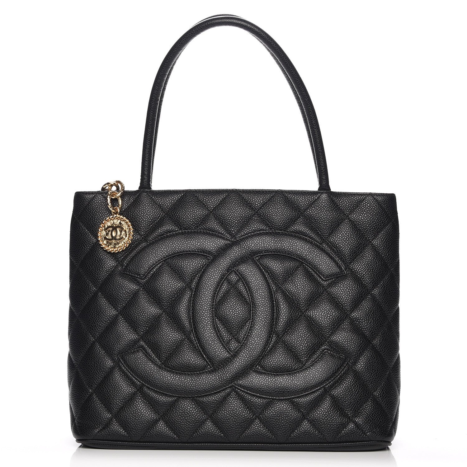 Chanel Caviar Quilted Medallion Tote Black 1 of 7