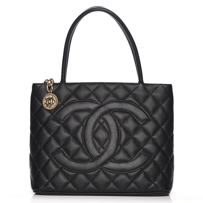 Chanel Caviar Quilted Medallion Tote Black 1 of 7