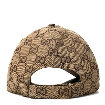 Gucci Monogram Textured Dollar Calfskin Zeno Baseball Hat L Beige 5 of 9