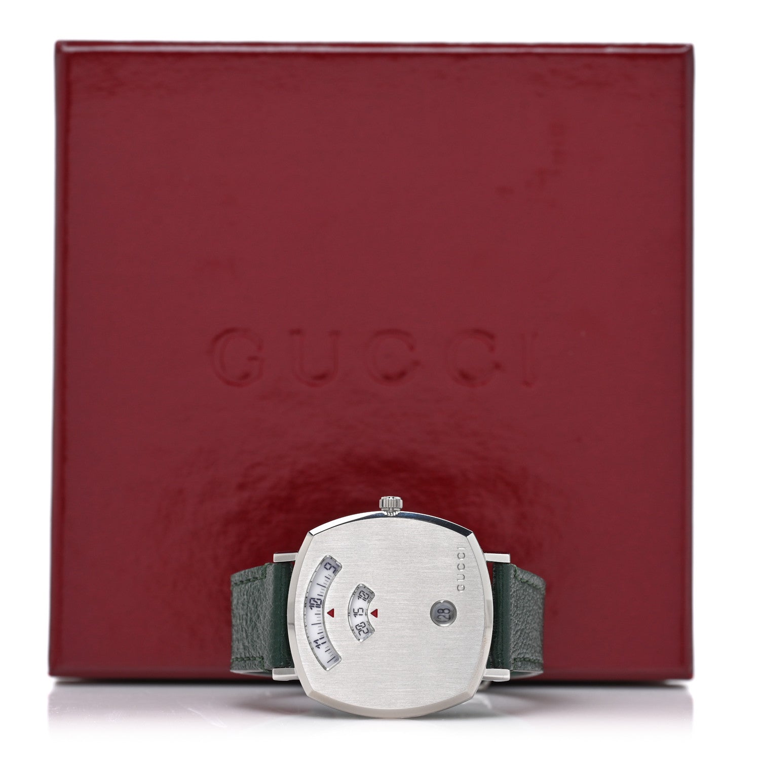 Gucci Stainless Steel Calfskin 35mm Grip Quartz Watch Green 5 of 5