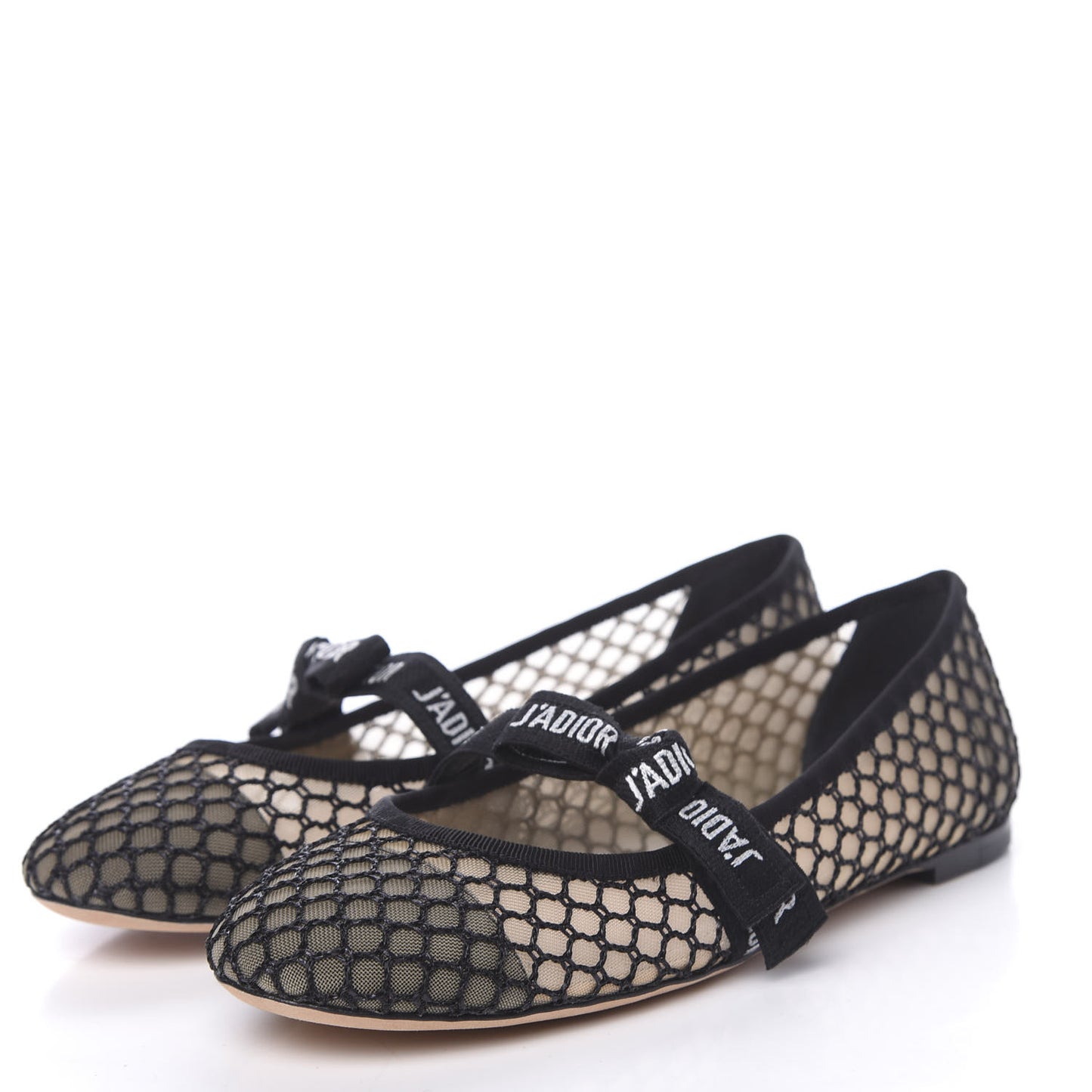 Resille Ribbon Miss J'Adior Ballet Flat 39.5 Black