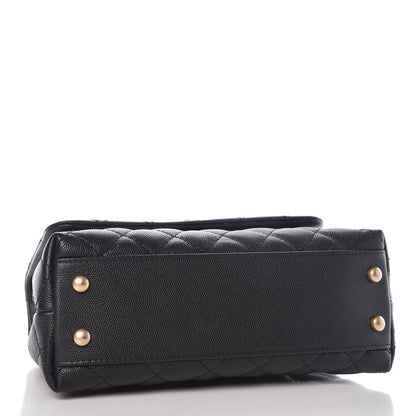 Chanel Caviar Lizard Quilted Mini Coco Handle Flap Black 4 of 8