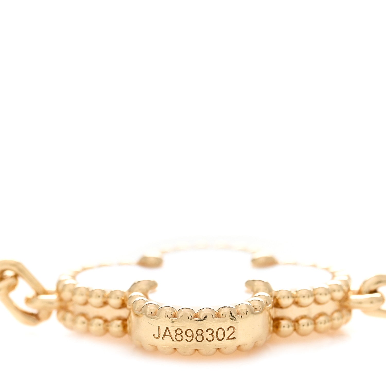 Van Cleef & Arpels 18K Yellow Gold Mother of Pearl 5 Motifs Vintage Alhambra Bracelet 3 of 6