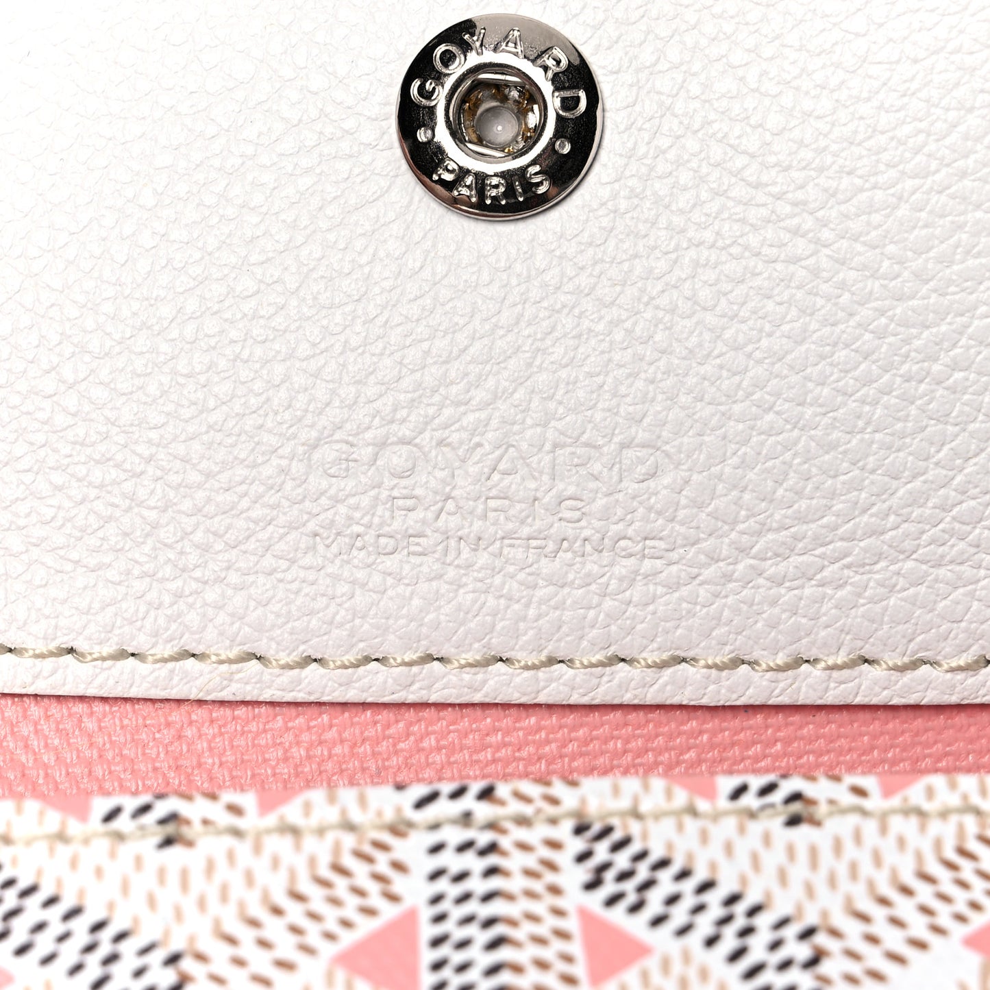 Goyardine Saint Louis Claire Voie GM White Pink