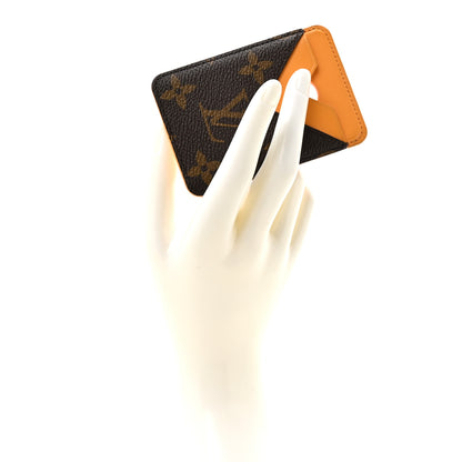 Louis Vuitton Monogram Macassar Magnetic Card Holder Safran Yellow 2 of 8