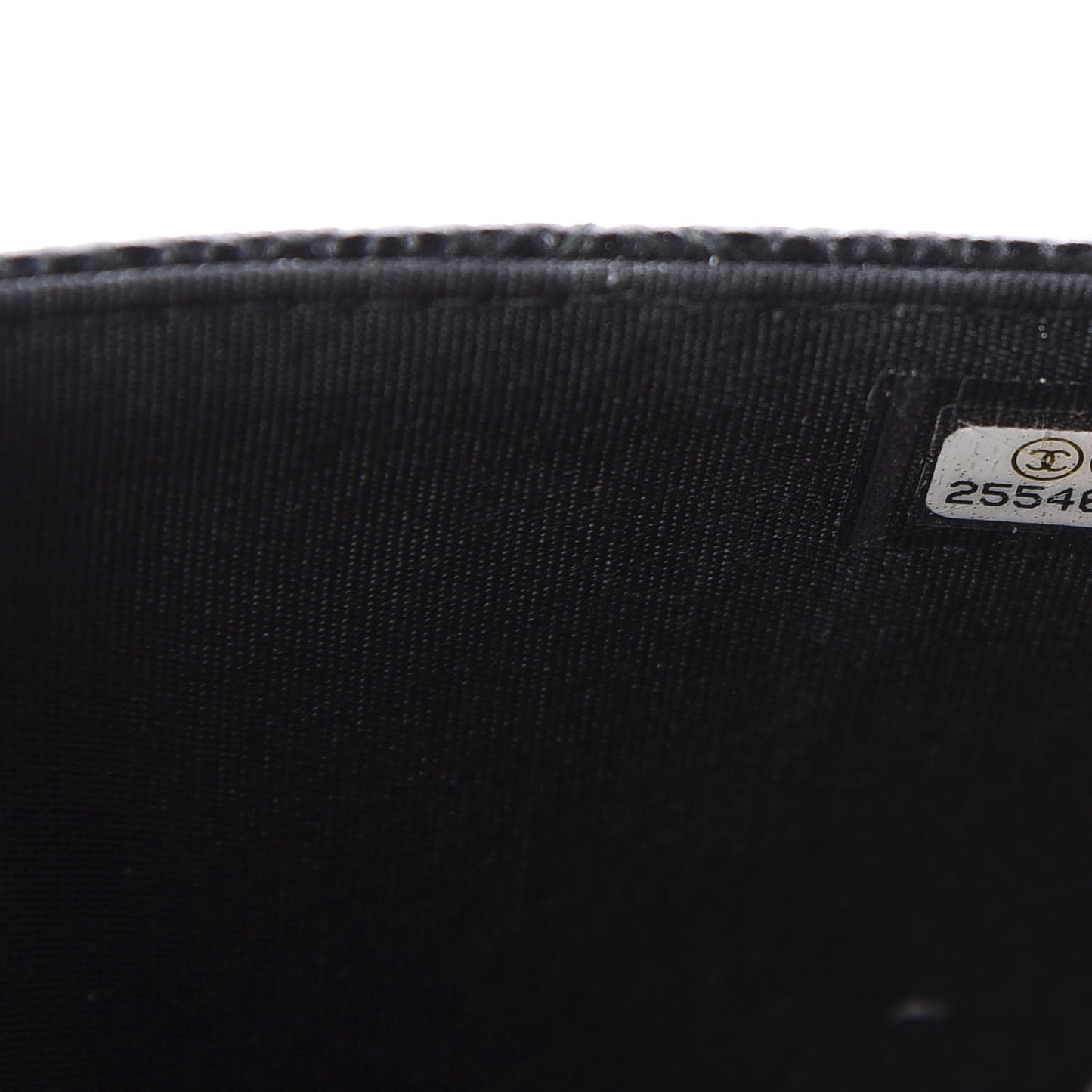 Caviar Quilted Golden Class Wallet On Chain WOC Black