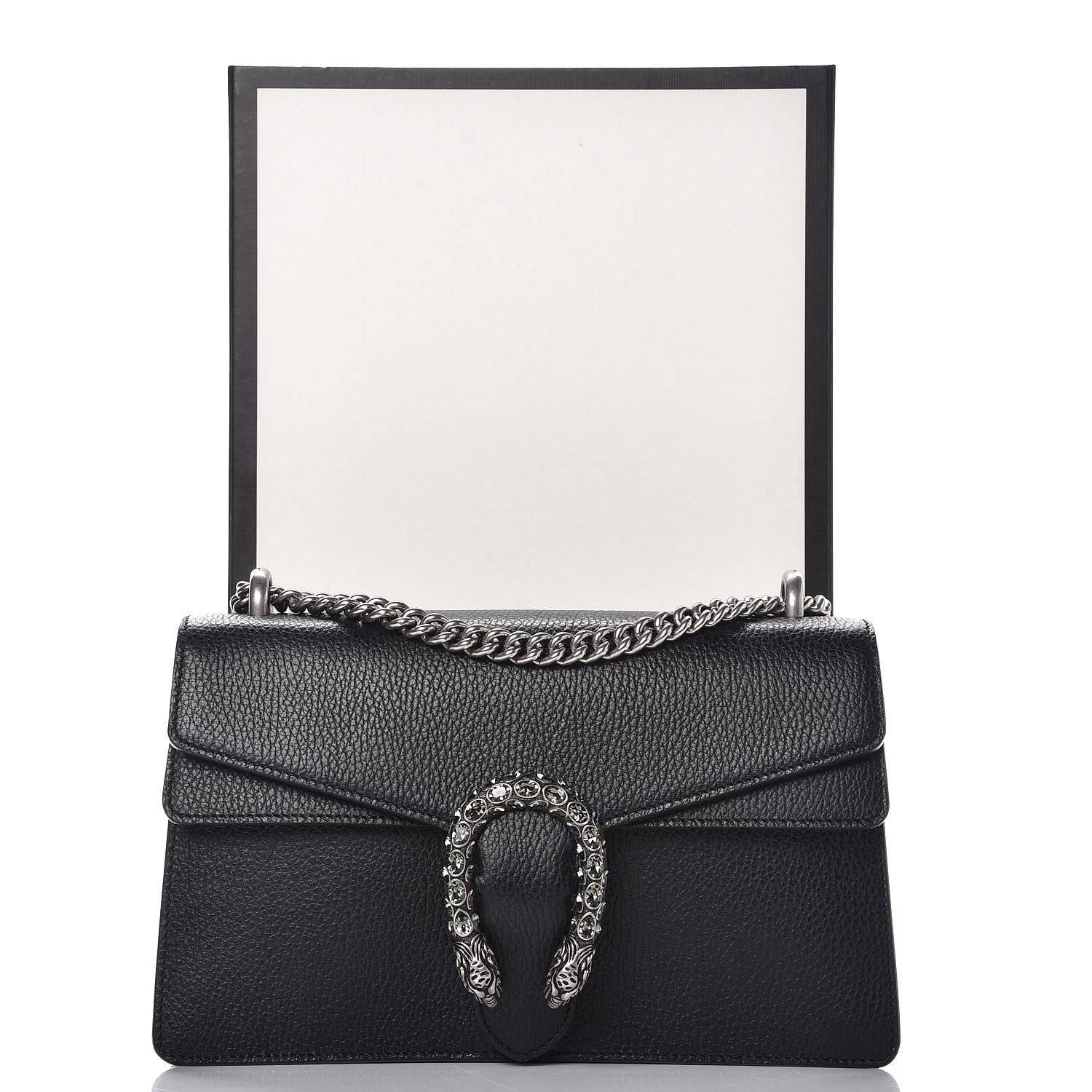 Gucci Pebbled Calfskin Small Dionysus Shoulder Bag Black 8 of 8