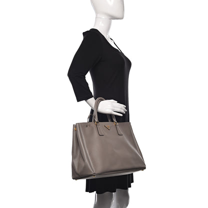 Prada Saffiano Lux Large Tote Argilla 2 of 9