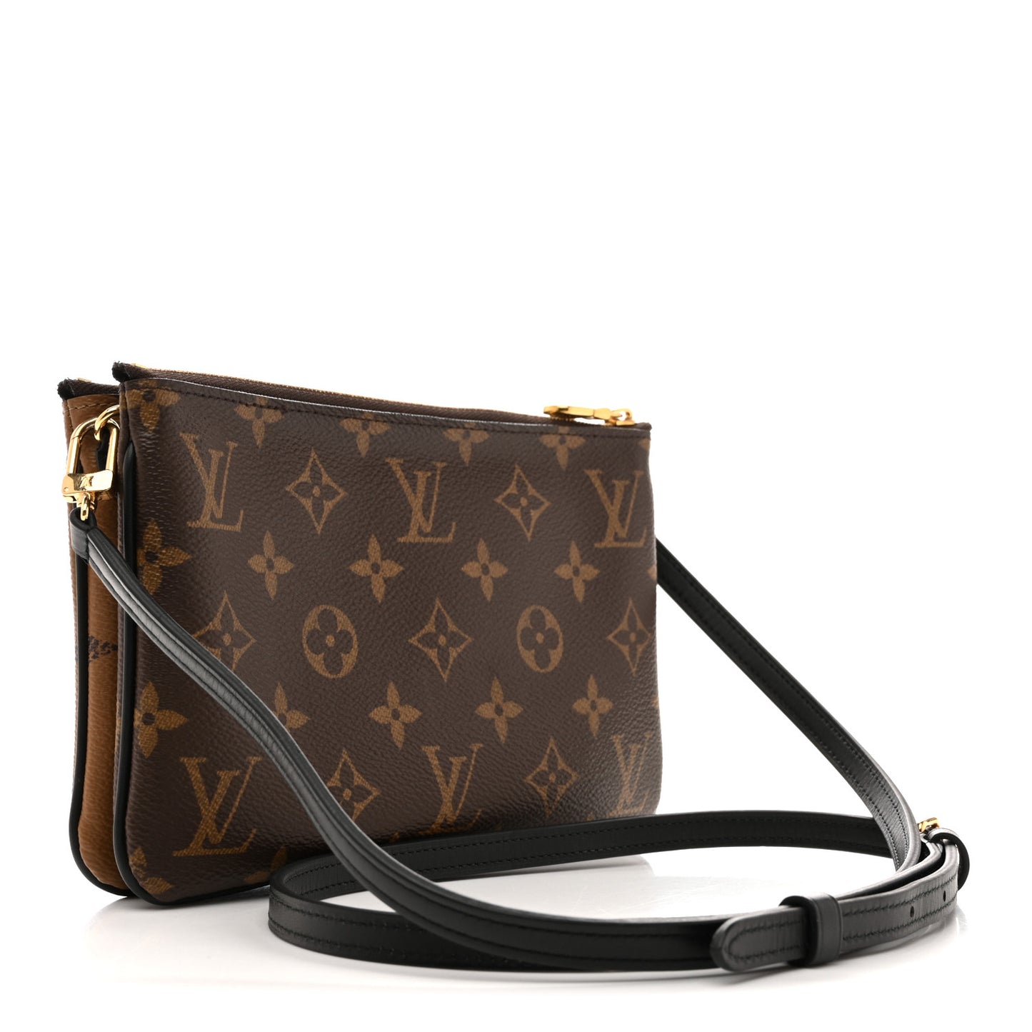 Reverse Monogram Giant Double Zip Pochette