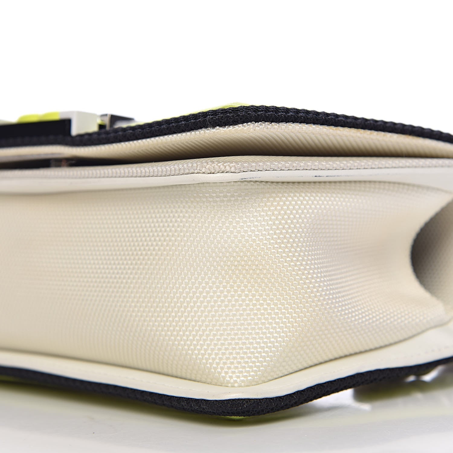 Chanel Canvas Quilted Small Fluo Boy Flap White Black Yellow 10 of 12