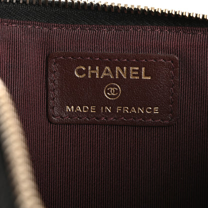 Chanel Iridescent Caviar Quilted Classic Flat Wallet Pouch Black 6 of 12