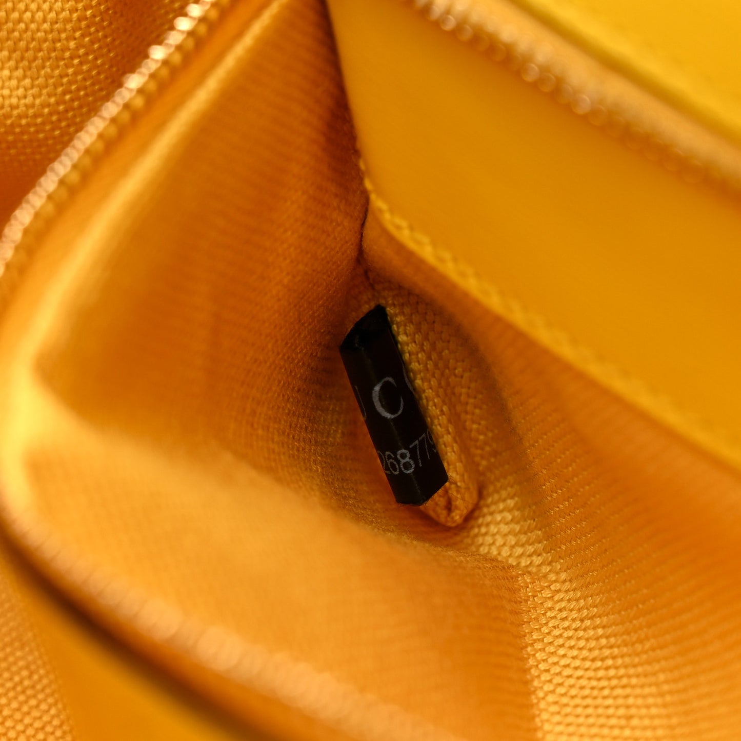 GG Monogram Textured Dollar Calfskin Small Luce Shoulder Bag Yellow