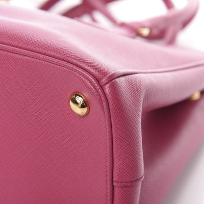 Prada Saffiano Small Galleria Double Zip Tote Ibisco 10 of 13
