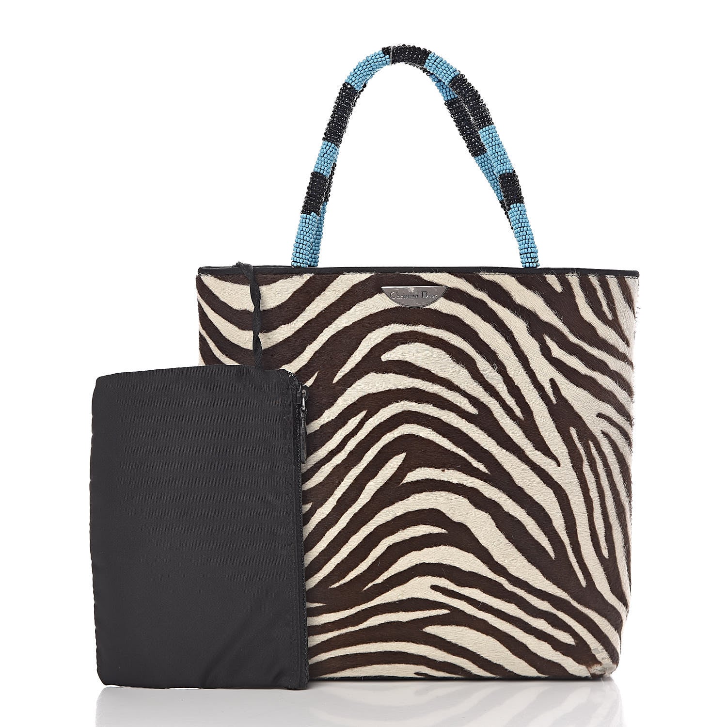 Christian Dior Pony Hair Zebra Print Bag 13 of 14