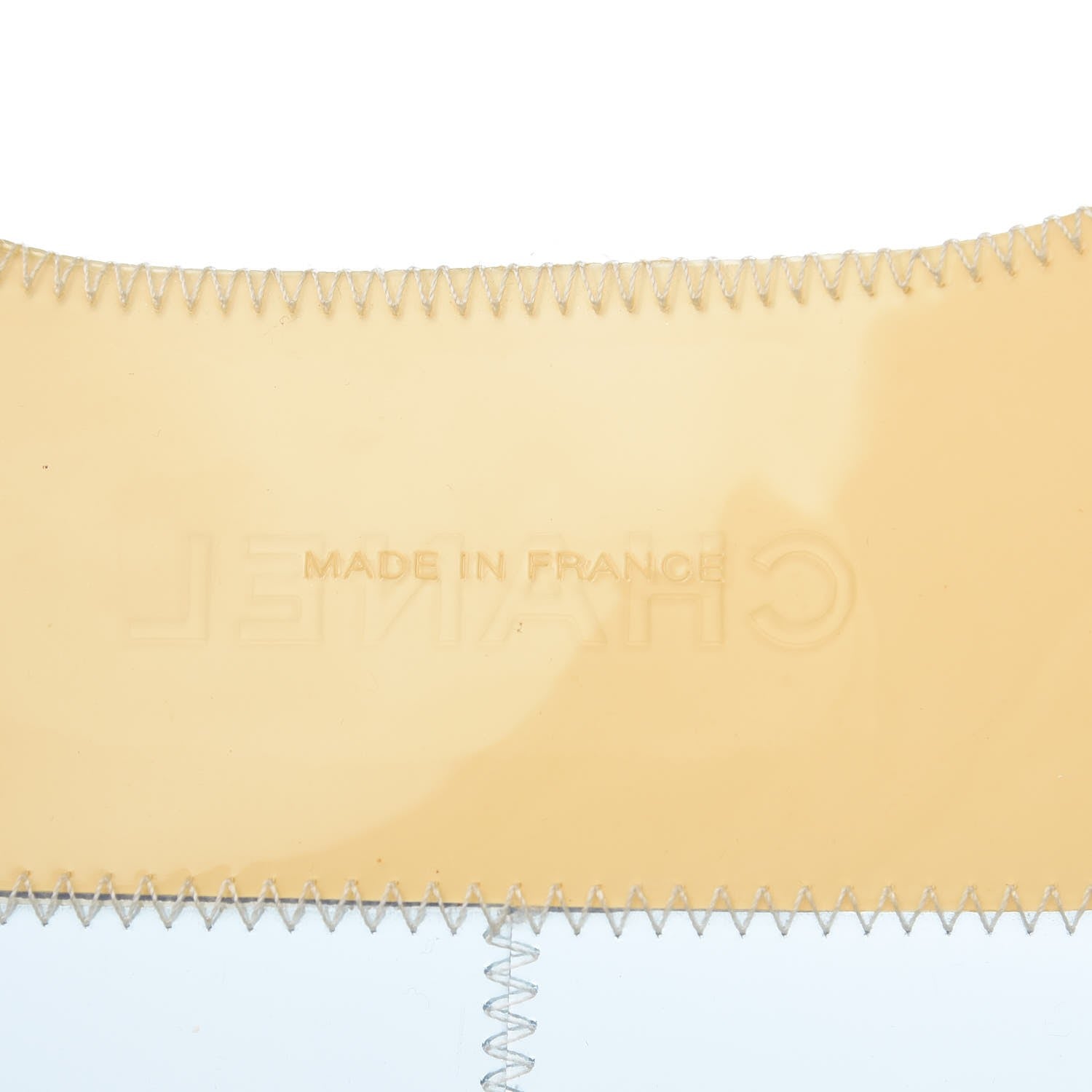 Chanel PVC Stitched Tote Beige Light Blue 6 of 10