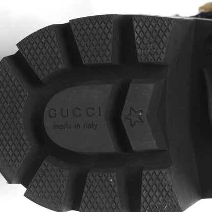 Gucci Calfskin Crystal GG Trip Chelsea Ankle Boots 37 Black 6 of 8