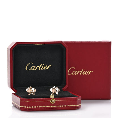 Cartier 18K Pink Gold Diamond Caresse D'Orchidees Par Cartier Earrings 5 of 5