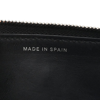 Chanel Patent Quilted Double Stitched Zip Around Wallet Black 7 of 8