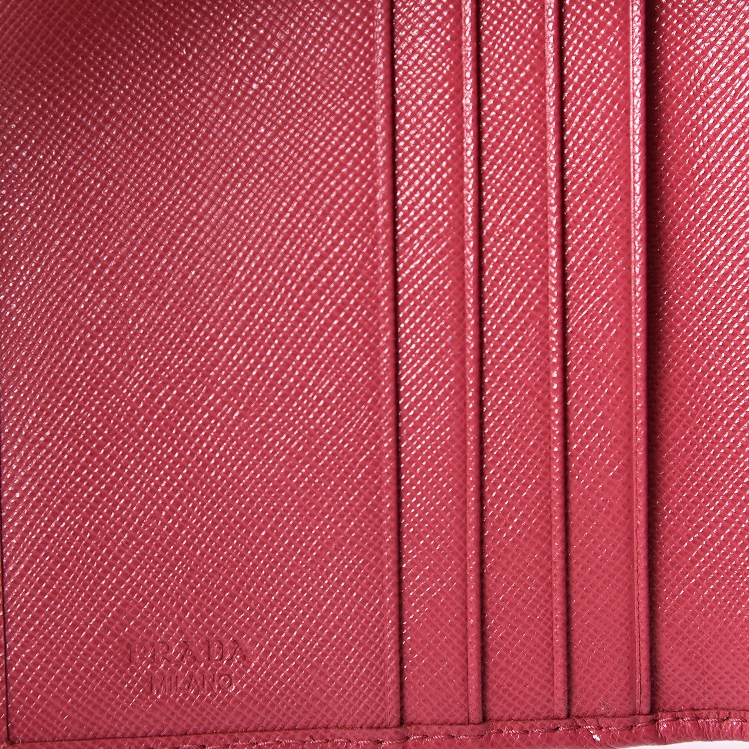Prada Saffiano Compact Kiss Lock Wallet Peonia 6 of 12