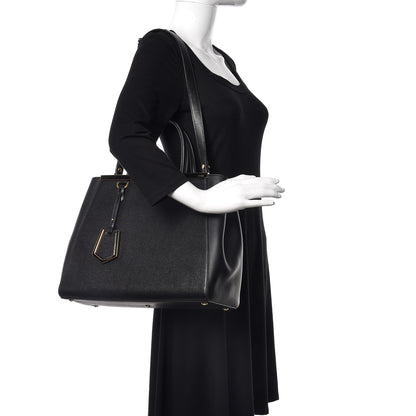 Fendi Vitello Elite Regular 2Jours Tote Black 2 of 16