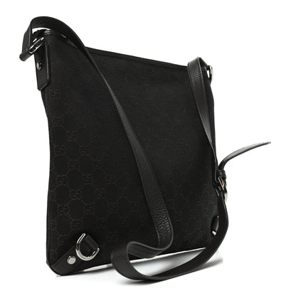 Gucci Denim Monogram Abbey Messenger Bag Dark Brown 3 of 10