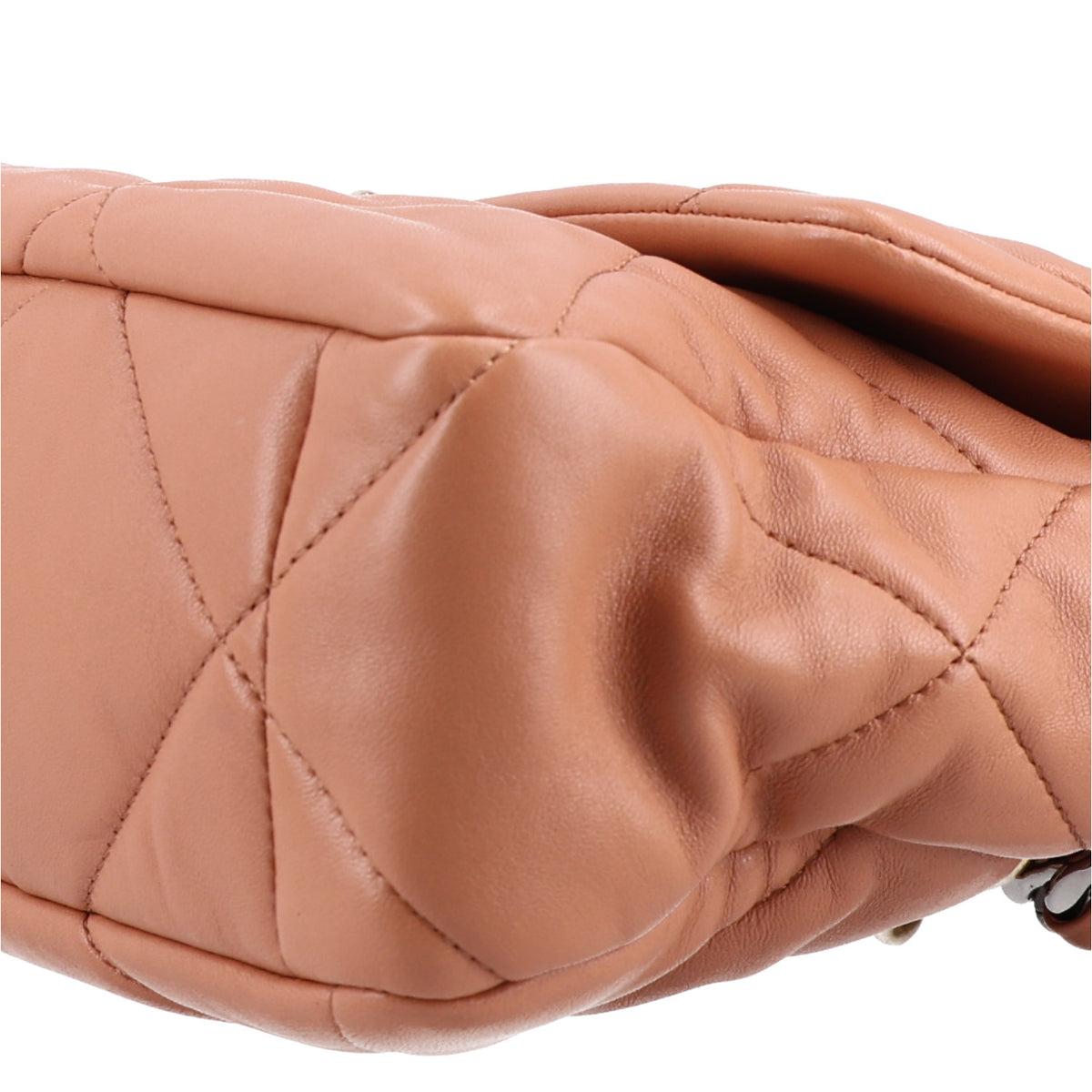 Chanel Lambskin Quilted Large Chanel 19 Flap Brown 10 of 10