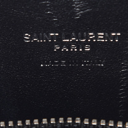 Saint Laurent Calfskin Crocodile Embossed Small Sac de Jour Brown 9 of 14