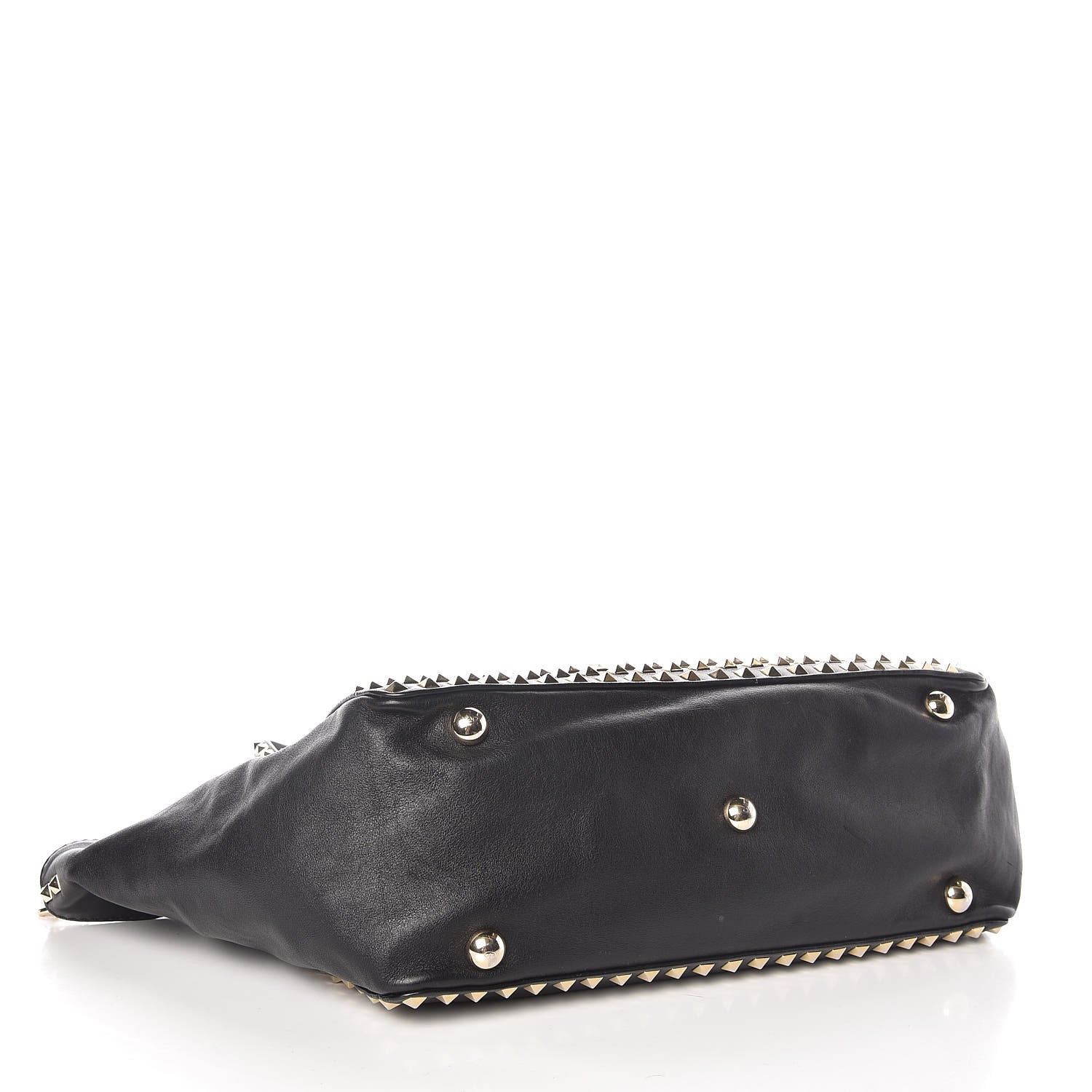Valentino Garavani Vitello Medium Rockstud All Over Tote Black 4 of 8