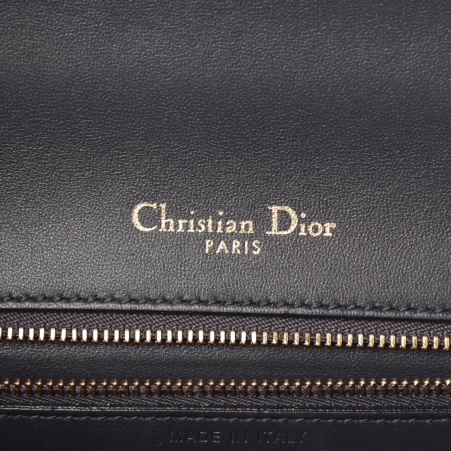 Christian Dior Metallic Patent Micro-Cannage Medium Diorama Flap Bag Blue 6 of 13