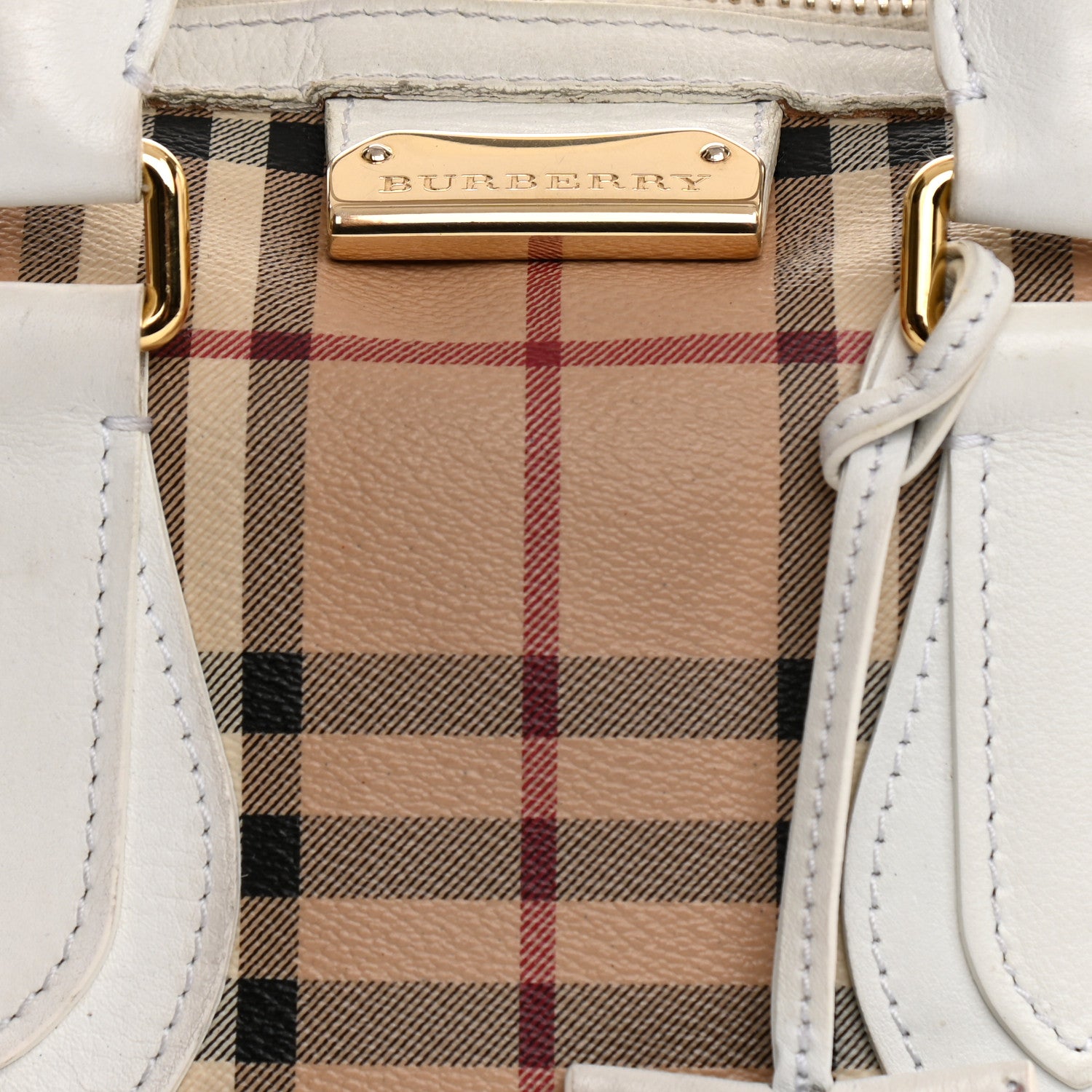 Burberry Haymarket Check Small Gladstone White 16 of 41