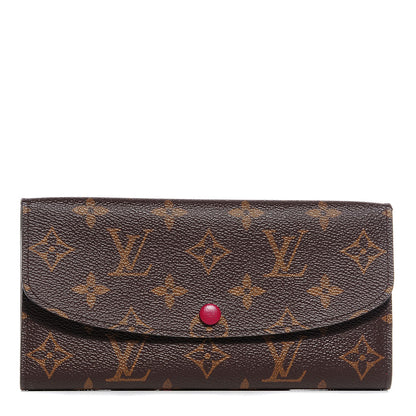 Louis Vuitton Monogram Emilie Wallet Fuchsia 1 of 7