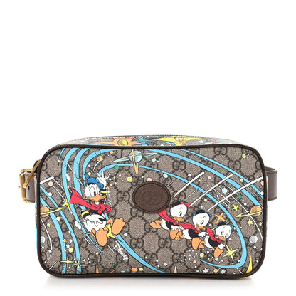 Gucci X DISNEY GG Supreme Monogram Donald Duck Small Interlocking G Belt Bag 80 32 Beige Multicolor New Acero 1 of 10