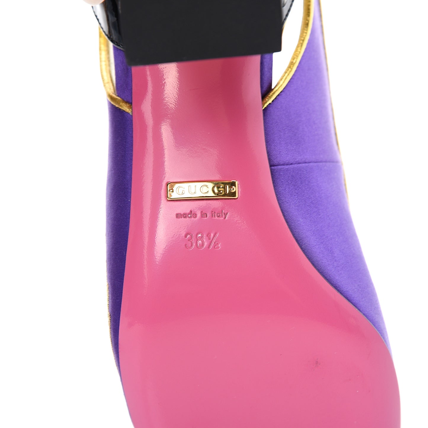Satin Embroidered Dragon Caspar Pumps 38.5 Purple Oro Vecchio Black