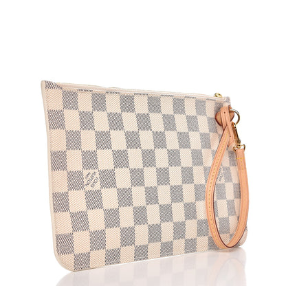 Louis Vuitton Damier Azur Neverfull MM GM Pochette 3 of 7