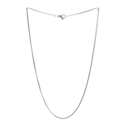 David Yurman Sterling Silver 1.7mm Baby Box Chain Necklace 17" 2 of 4