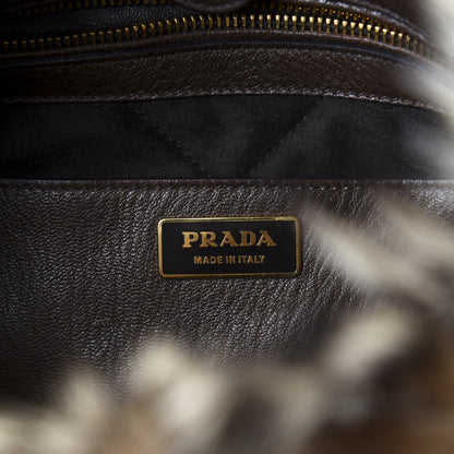 Prada Fox Fur Hobo Naturale 8 of 9