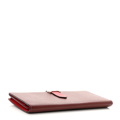 Hermes Epsom Bi-Color Bearn Gusset Wallet Rouge H Rouge Casaque 4 of 8