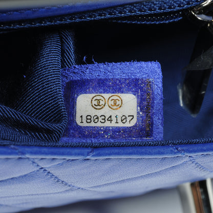Chanel Quilted Lambskin Small Hula Hoop Flap Dark Blue 7 of 8