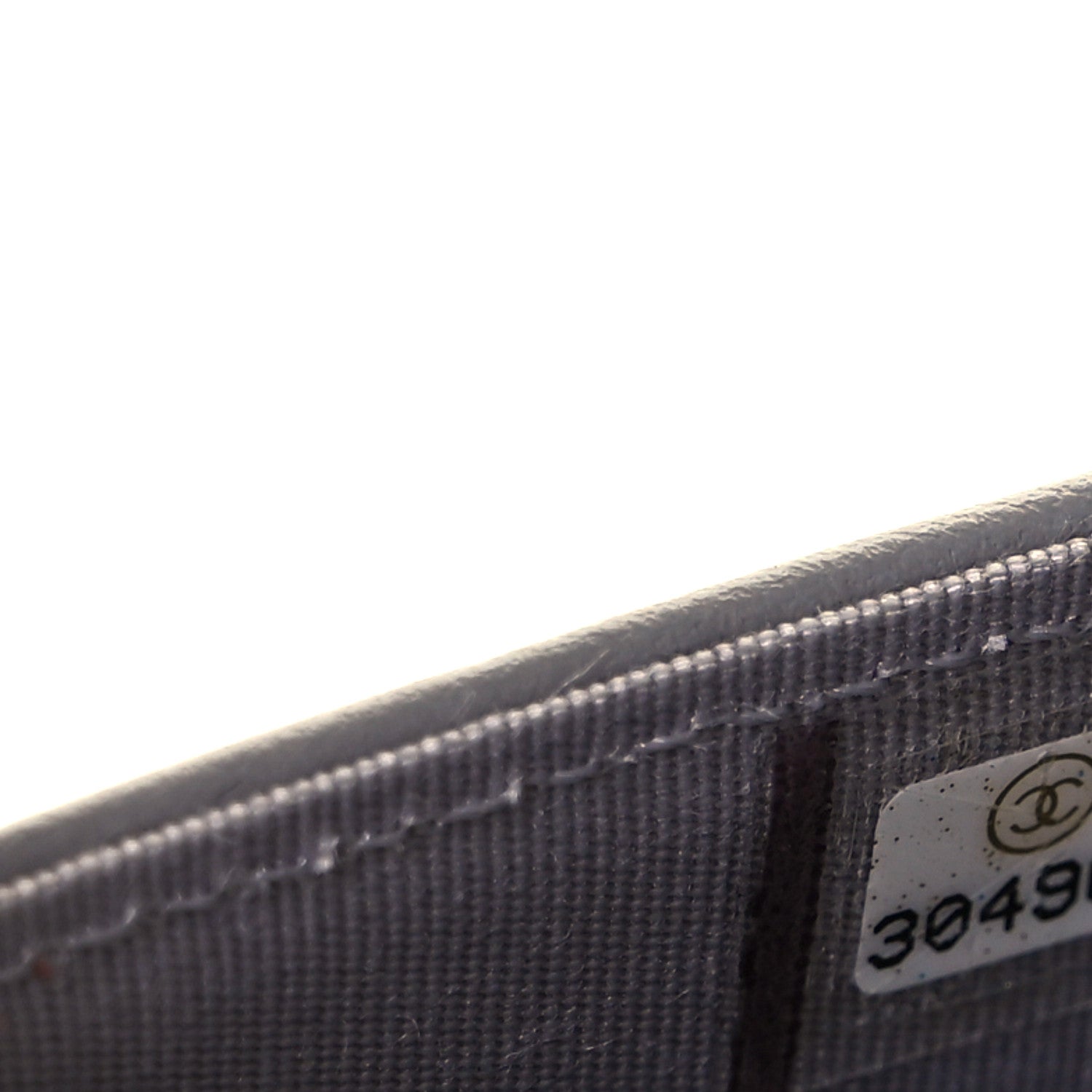Chanel Caviar Quilted Boy Wallet On Chain WOC Grey 13 of 17