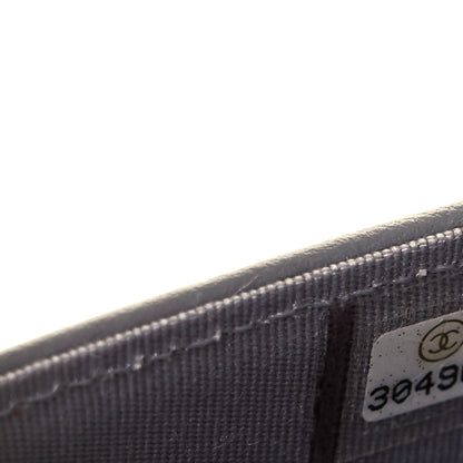 Chanel Caviar Quilted Boy Wallet On Chain WOC Grey 13 of 17